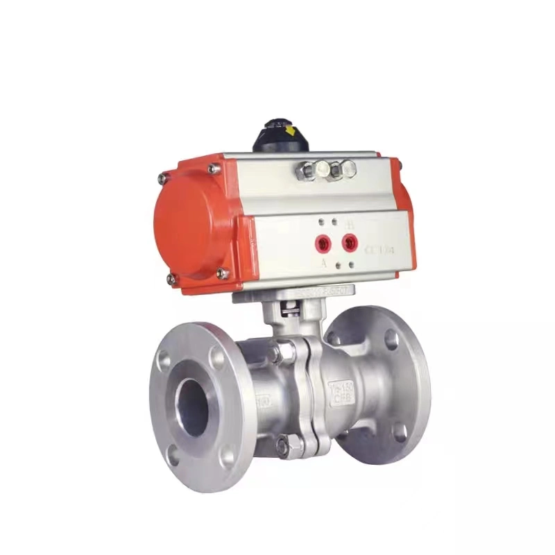 Pneumatic Electric Manual 304/316 Stainless Steel High Platform Flange Ball Valve