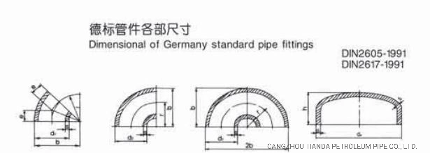 Galvanizing Carbon Steel Butt Weld Pipe Fittings / Zinc Plating