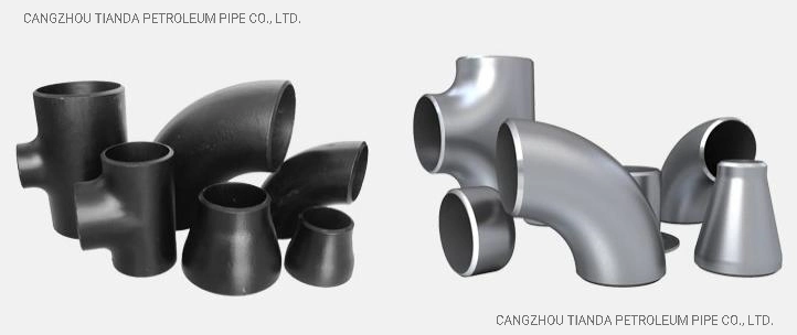 Galvanizing Carbon Steel Butt Weld Pipe Fittings / Zinc Plating