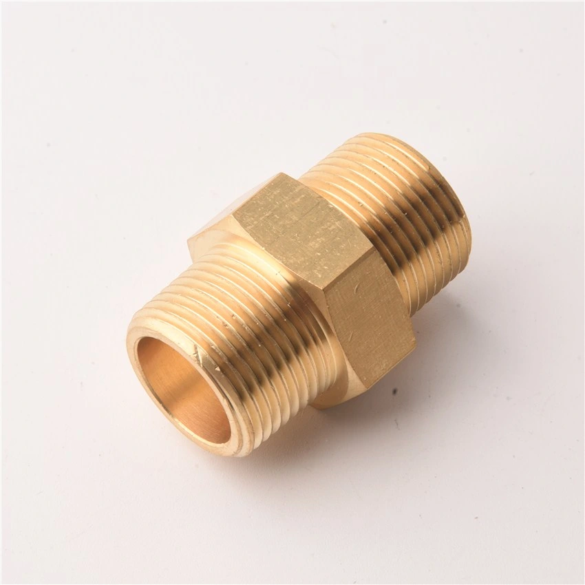 Brass Double Pipe Elbow Coupling Union Sanitary Tap Connector Fitting for Water